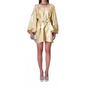 NEW TELA LUXURY MERCANTILE golden age dress in gold